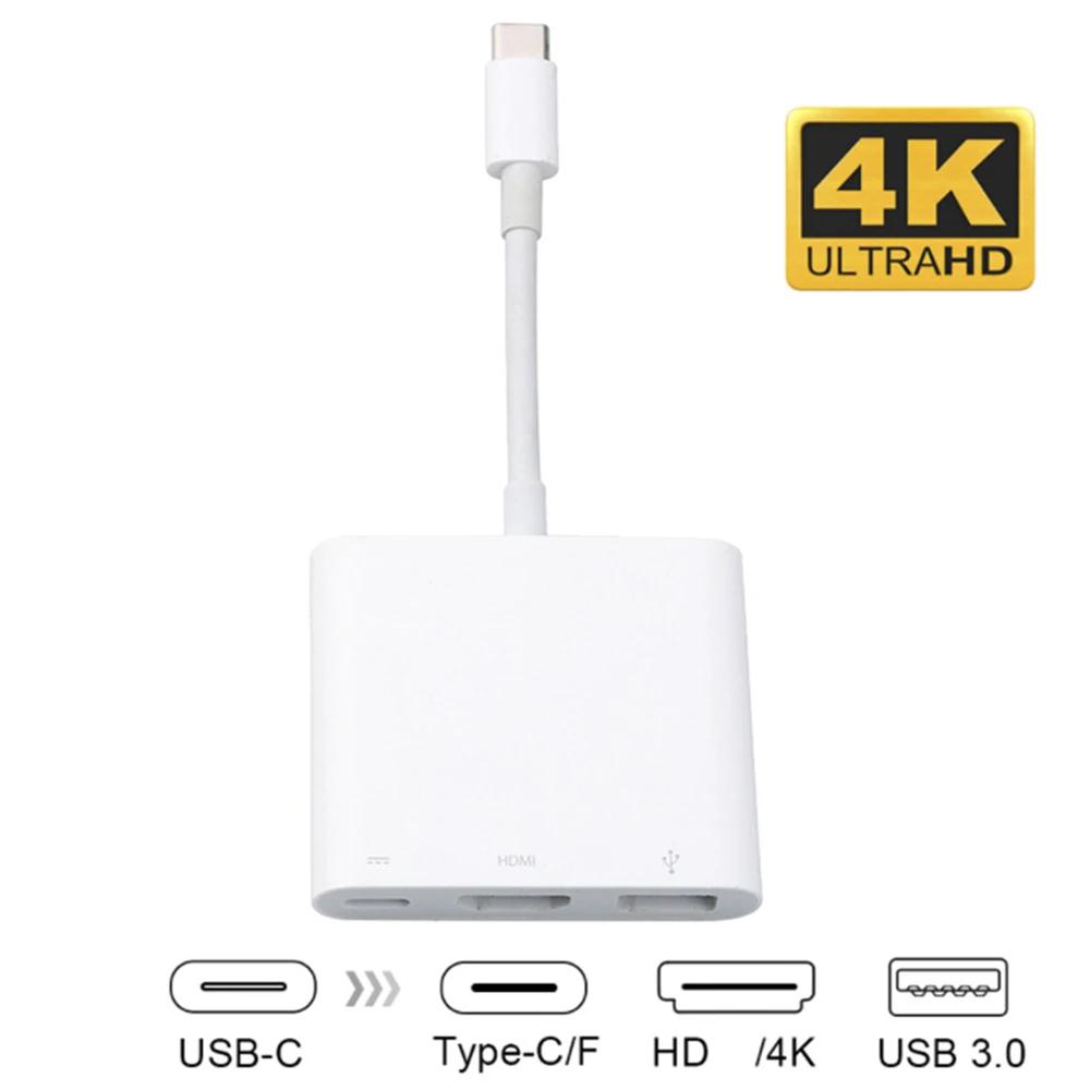 Ｚ ȭ̿ C Ÿ-HDMI ȣȯ ̺ ȯ, C Ÿ -HDMI 4K USB 3.0 USB-C   ̺, 3 in 1